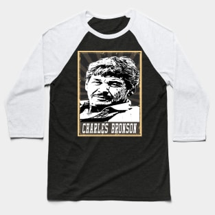 80s Style Charles Bronson Baseball T-Shirt